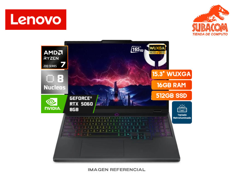 LENOVO LEGION 5 15AHP10, AMD RYZEN 7 260, RAM 16GB DDR5