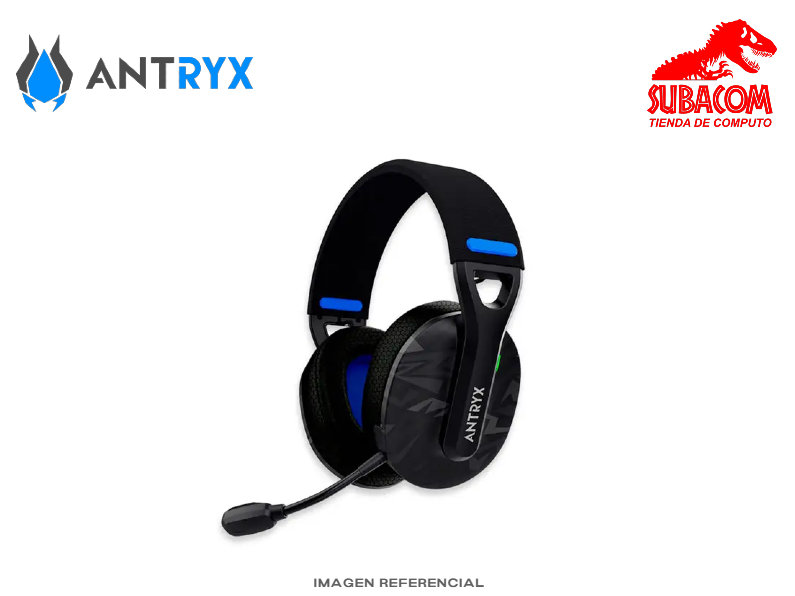 AUDIFONO, ANTRYX, APOLO 400 TRIX, INALAMBRICO USB, BLUETOOTH, GAMING HEADSET, COLOR NEGRO