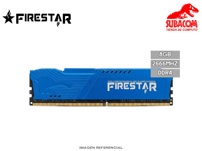 MEMORIA RAM FIRESTAR, 8GB 2666MHZ, DDR4, CL19