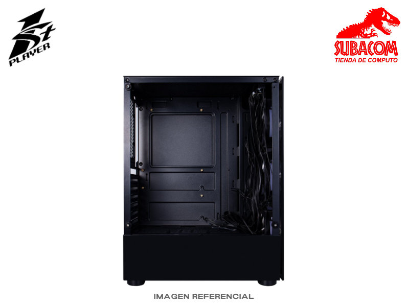 CASE GAMER 1ST PLAYER  FIRE DANCING, V2-A,  ATX, 4 FAN RGB, COLOR NEGRO 1