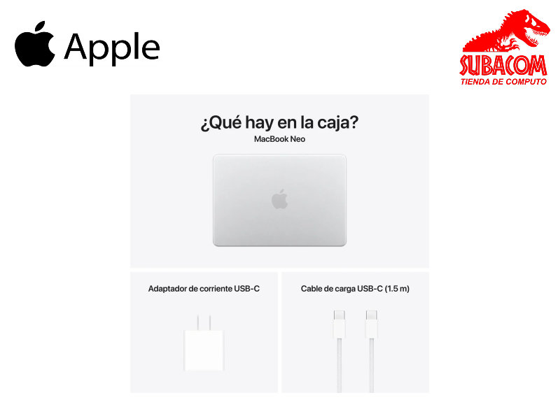 APPLE MACBOOK NEO 13 MHFD4LL/A, APPLE A18 PRO, 8GB RAM, SSD 256GB, PANT. 13" (2408x1506) LIQUID RETINA 60HZ, macOS, COLOR CITRUS 2