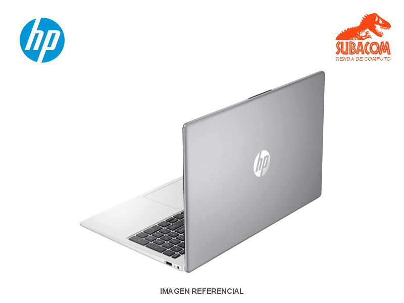 LAPTOP, HP 250R G10, CORE 5 120U, RAM 16GB, SSD 512GB, PANT. 15.6 HD, FREEDOS, COLOR PLATEADO 1