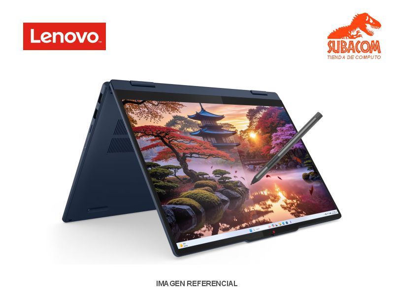 LENOVO IDEAPAD 5 2EN1 14AKP10, RYZEN AI 7 350, RAM 16GB DDR5, SSD 1TB, PANT. 14" WUXGA IPS TACTIL, 3 CEL, WIN 11 , COSMIC BLUE + LAPIZ  1
