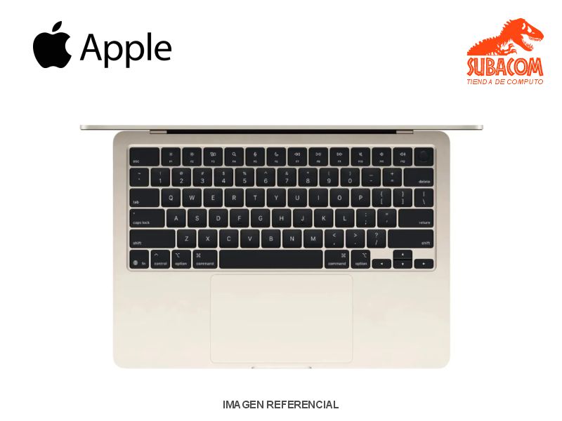 LAPTOP APPLE MACBOOK AIR M5, RAM 16GB, SSD 512GB, PANT. 13" LIQUID RETINA, RETROILUMINADO, MACOS, STARLIGTH 1
