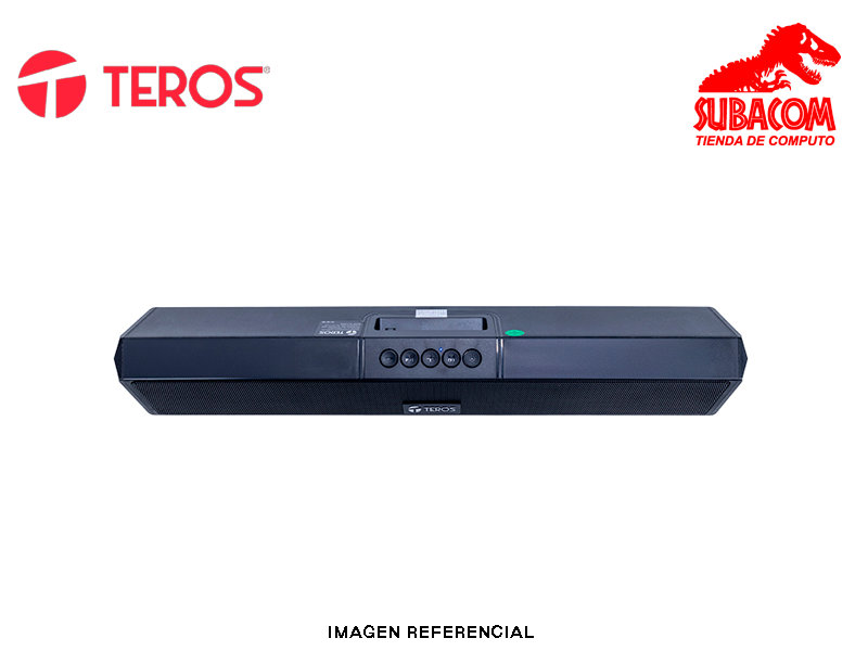 Barra de Sonido Teros Vibe 6054, Inalámbrica, 20W, RGB, Negro 1