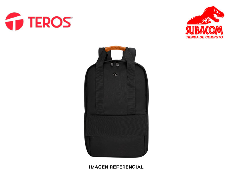 BACKPACK TEROS CITY II TE-9031BL, PARA NOTEBOOKS DE HASTA 15.6", NEGRO