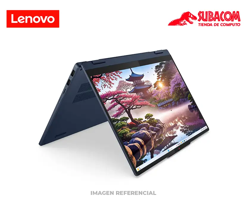 LAPTOP LENOVO IDEAPAD 5 2EN1, RYZEN AI 7 350, RAM 16GB DDR5, SSD 1TB, PANT. 14" WUXGA IPS TACTIL, WIN 11, COSMIC BLUE 1