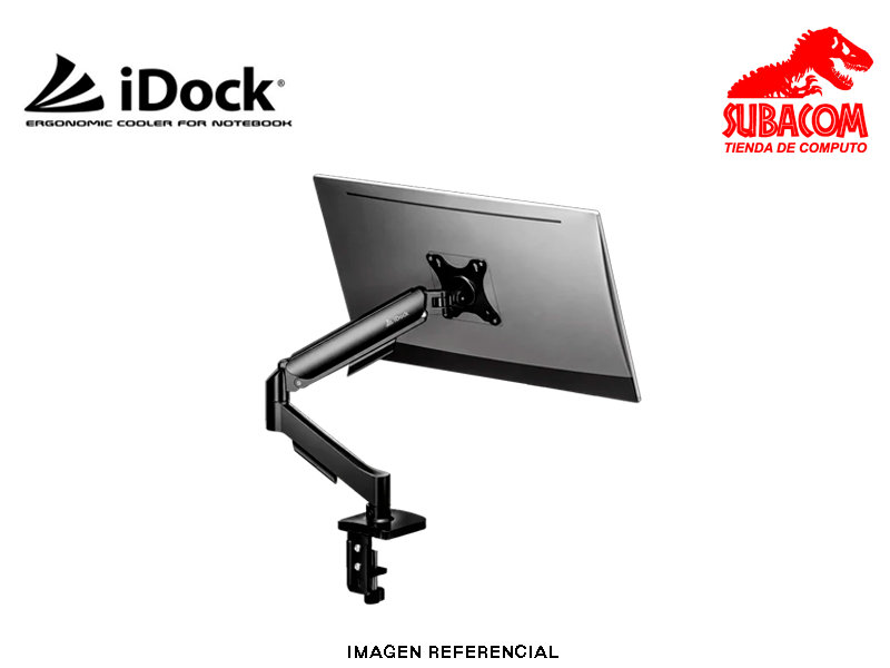 Soporte para Monitor iDock AK100, 1 Brazo, 17"-32", VESA, Negro 1