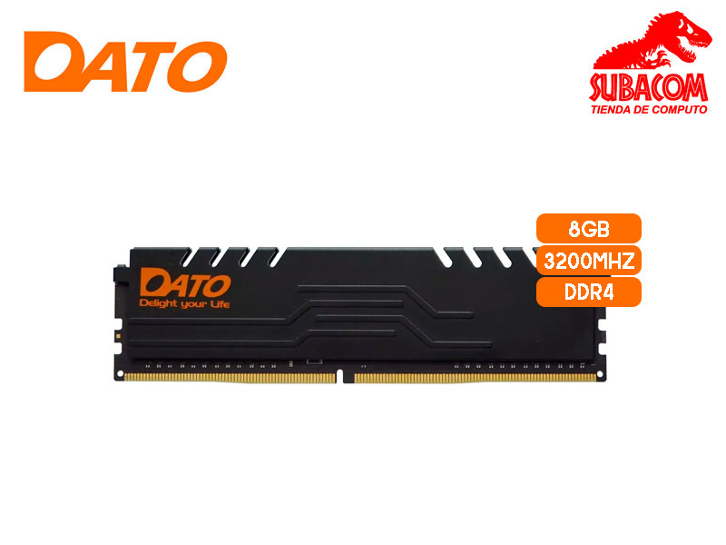 Memoria RAM Dato Xtreme 8GB, DDR4 3200MHz, Disipador Negro