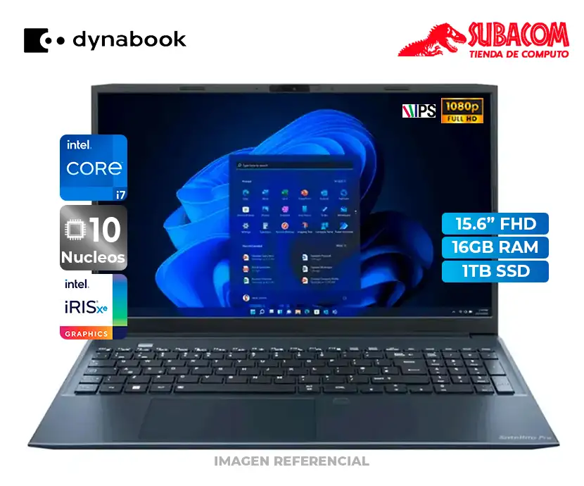 Laptop Dynabook Satellite Pro C50-K, Intel Core i7-1355U, 16GB RAM, 1TB SSD, Pant. 15.6" FHD IPS