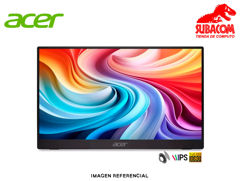 Monitor Portátil Acer PM161Q 15.6", FHD, IPS, USB-C, HDMI