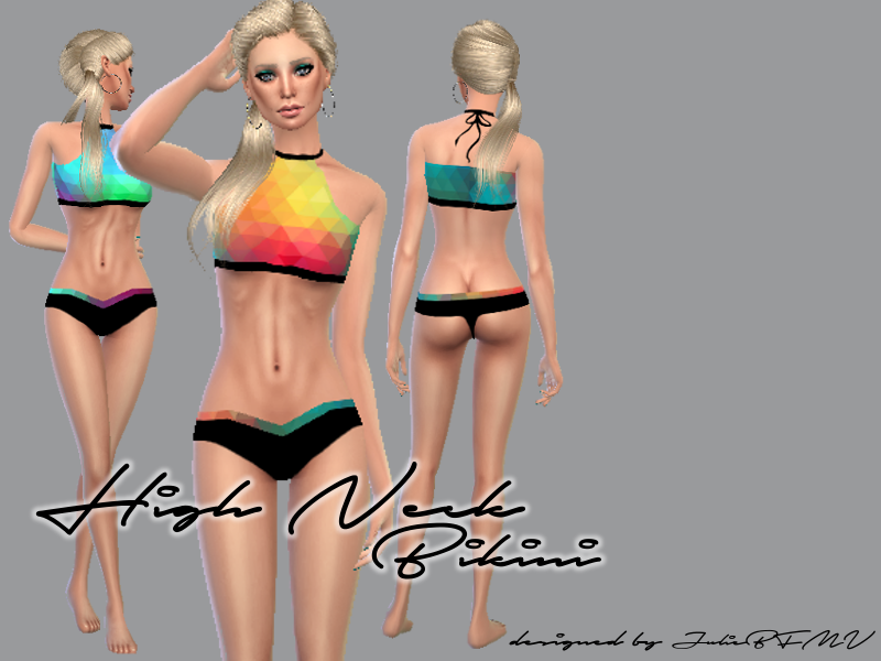 High Neck 2k16 Bikini - Set