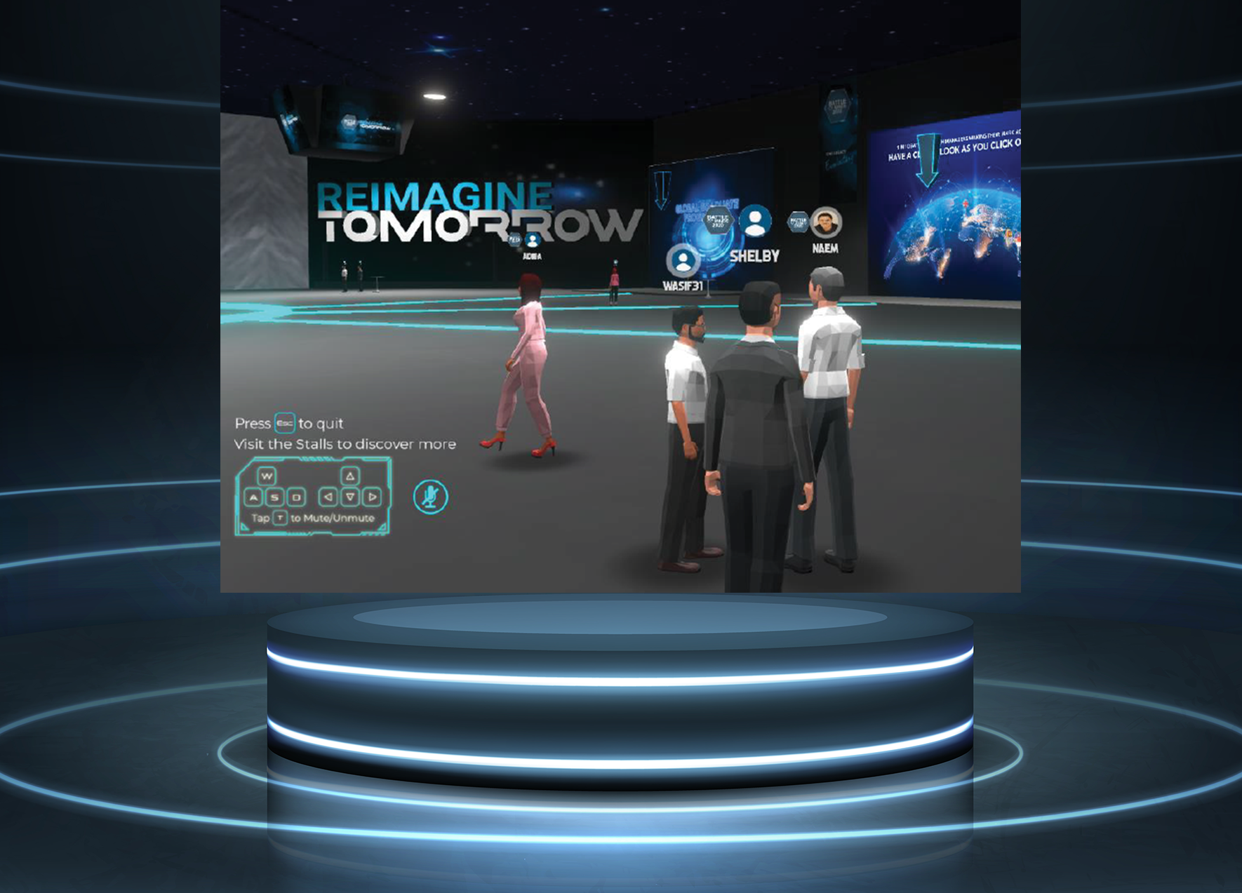 Spaces for the virtual events