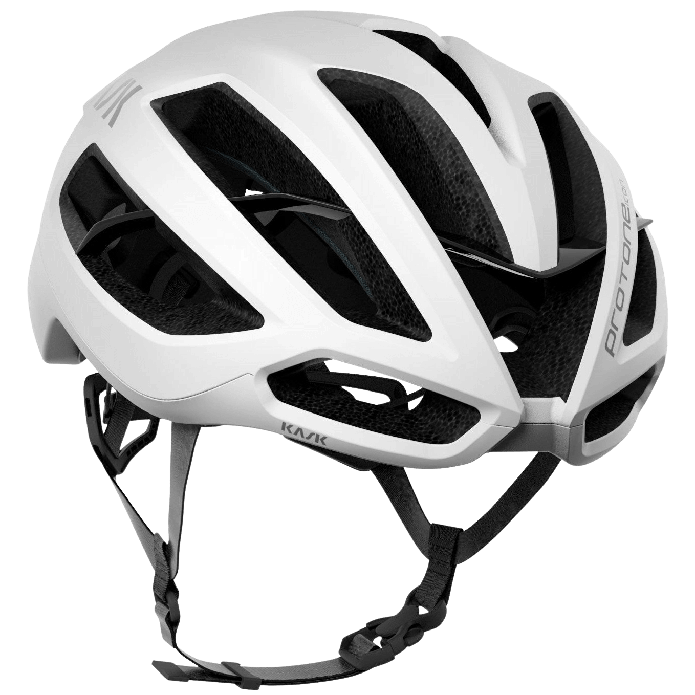 Шолом KASK Protone WG11 White — легкий та аеродинамічний шолом для шосейного велоспорту. Оснащений системою OCTOFIT+, вентиляцією, високою видимістю та комфортними внутрішніми подушками для максимального захисту та зручності.