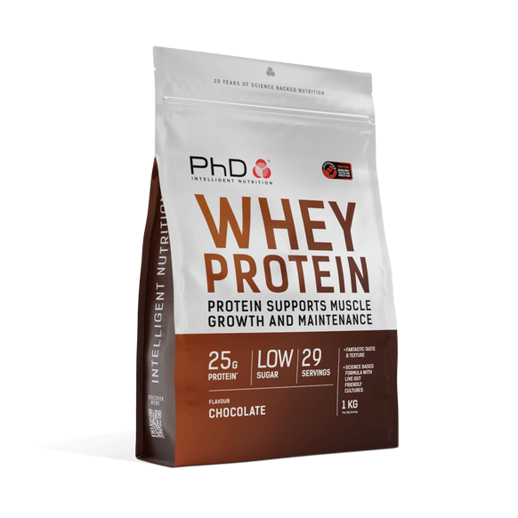 PhD Whey Protein Chocolate — високоякісний сироватковий протеїн з пробіотиками