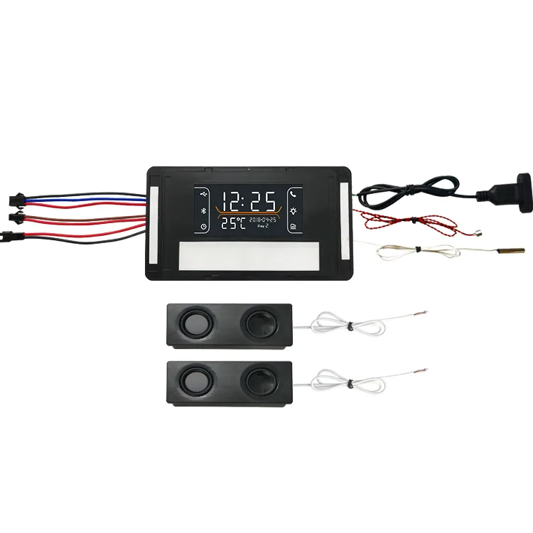 6 Keys touch sensor screen set with music play 3 color with dimmer