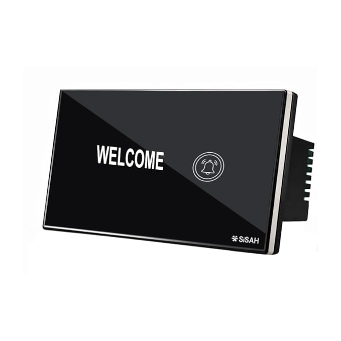 Sisah Hot Digital Glass Touch Bell Switch Modular Fitting