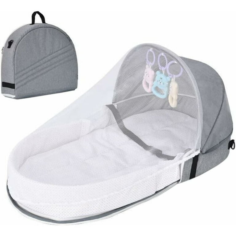 Portable Multifunctional Infant Baby Bed and Mosquito Net Mom Backpack
