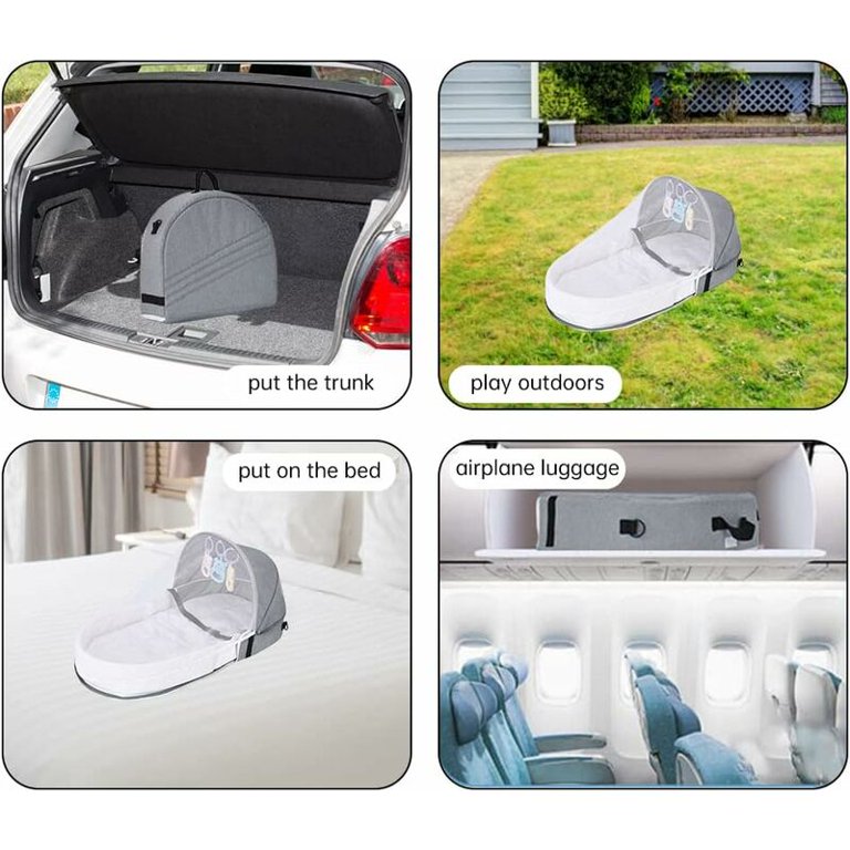 Portable Multifunctional Infant Baby Bed and Mosquito Net Mom Backpack