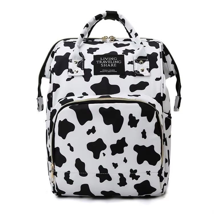 Cow Print Diaper Bag Backpack