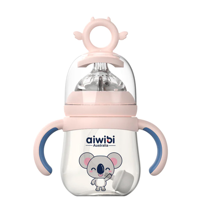 Aiwibi BPA-FREE Baby Feeding Bottle with Flexible Nipple Design Allow 360° Drinking 180ml
