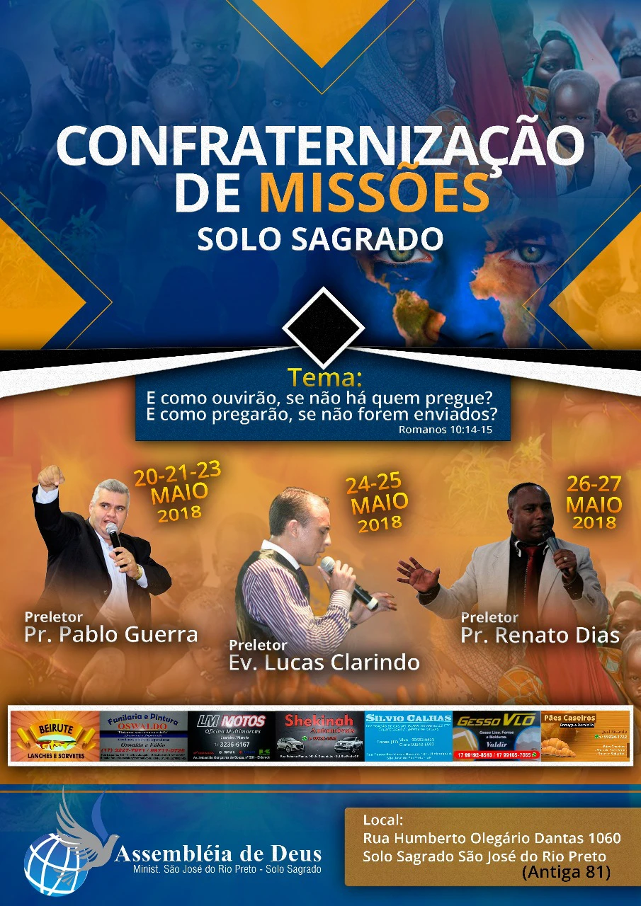 Confraternização de Missões 2018 - Solo Sagrado