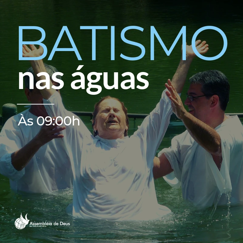 Batismo nas Águas - Junho - 2019