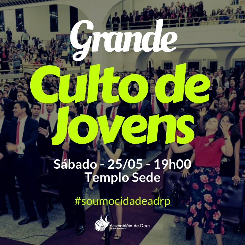 Culto de Jovens - Maio - 2019