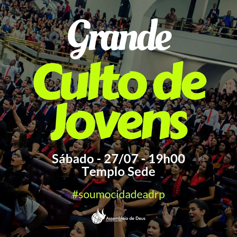 Culto de Jovens - Julho - 2019