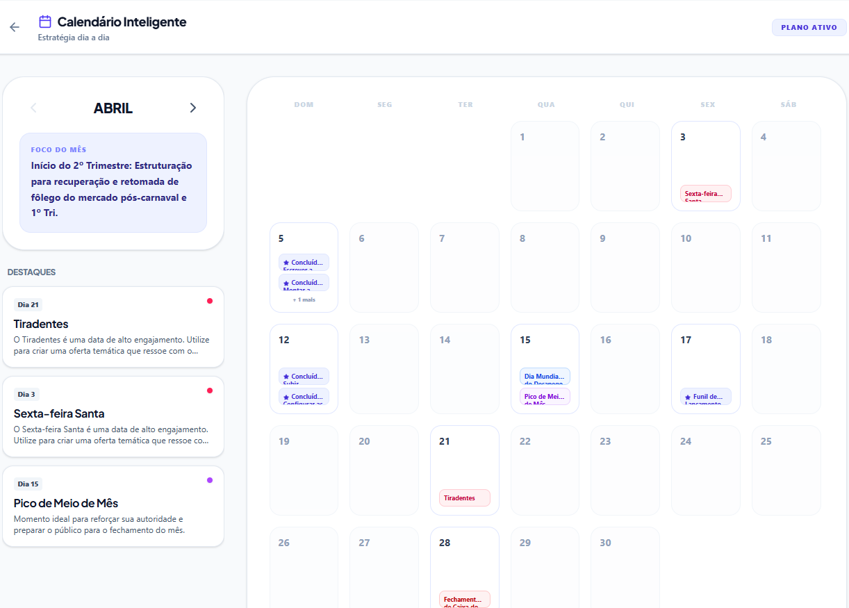 Calendário Inteligente