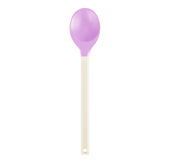 Colher de Silicone com Cabo Plástico Linha Slim - Rosa