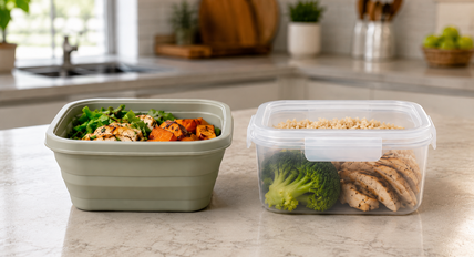 Pote de silicone ou pote plástico: o que muda na conservação, vedação e segurança dos alimentos?