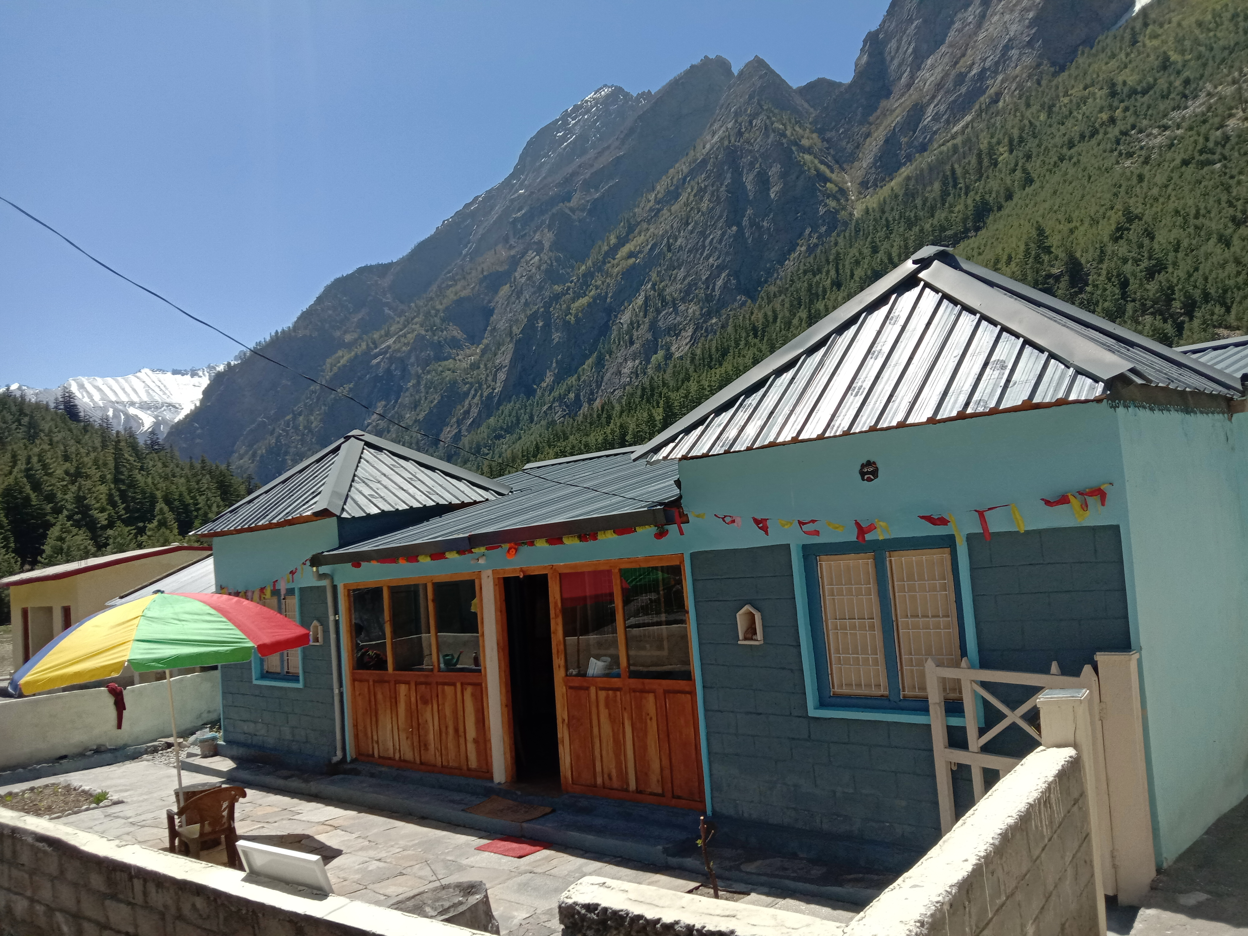 Interior of the cozy mountain room