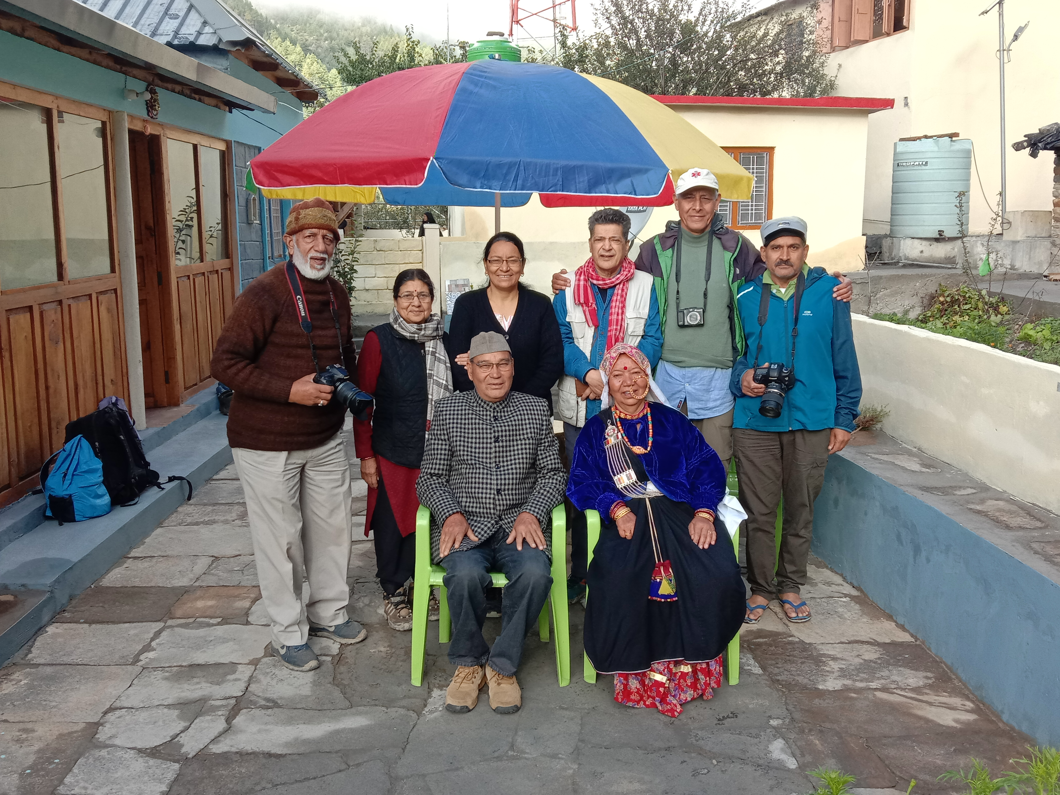 Dhauli Ganga Homestay exterior with mountain views