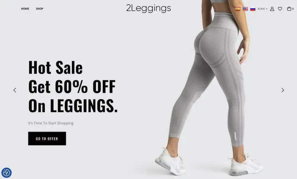2Leggings - Women's Leggings E-commerce Store