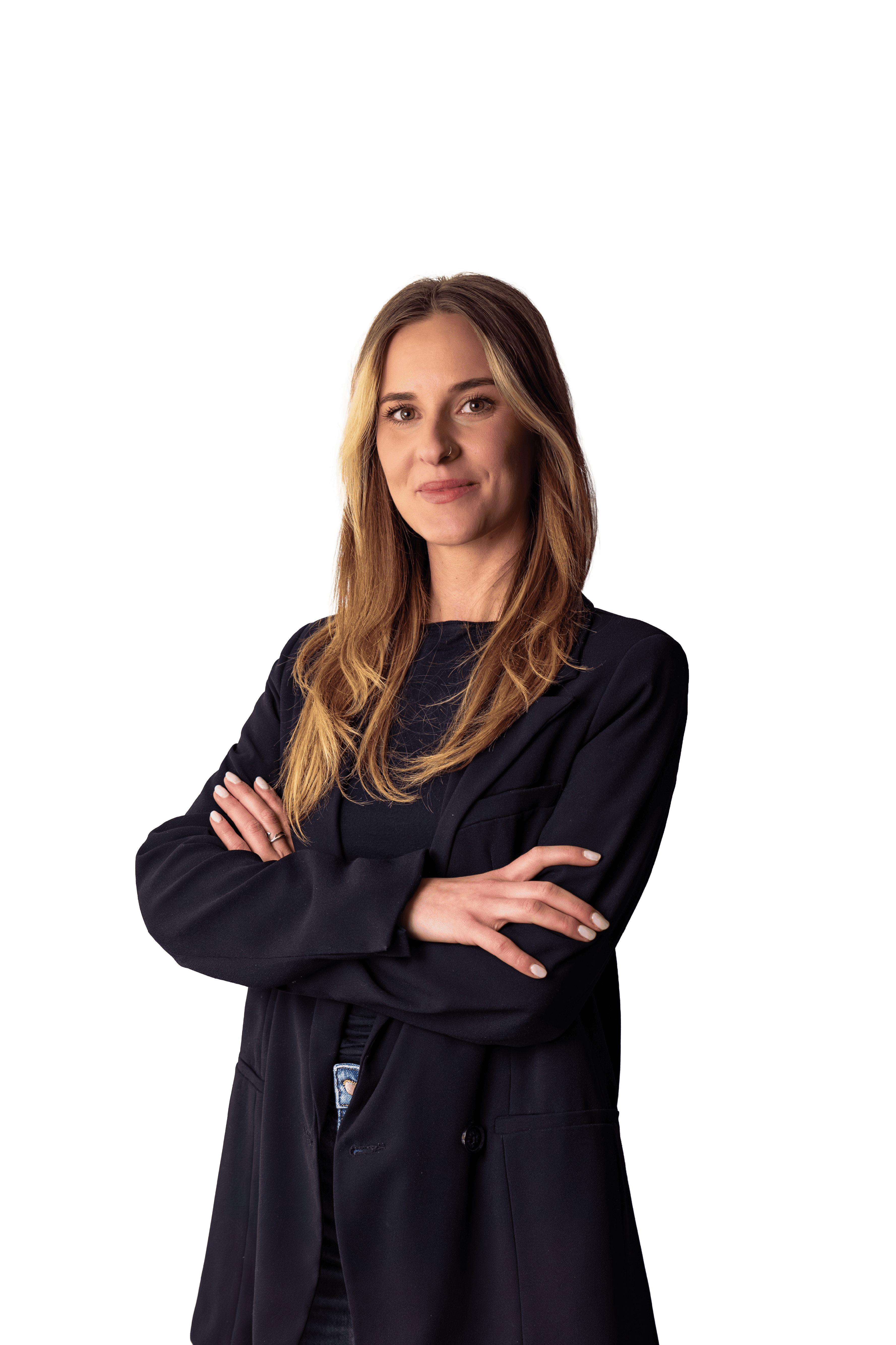 Ritratto di una donna sicura e professionale.