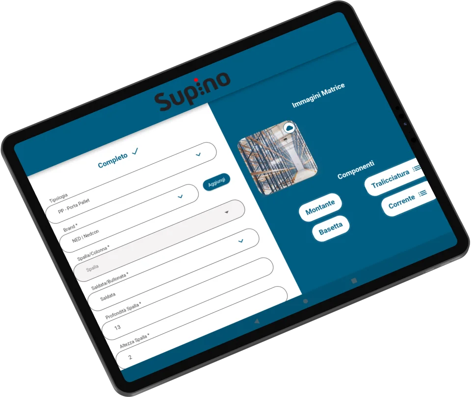 App per ispezione e manutenzione magazzino