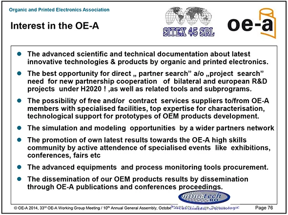 OE-A 33rd Working Group Meeting