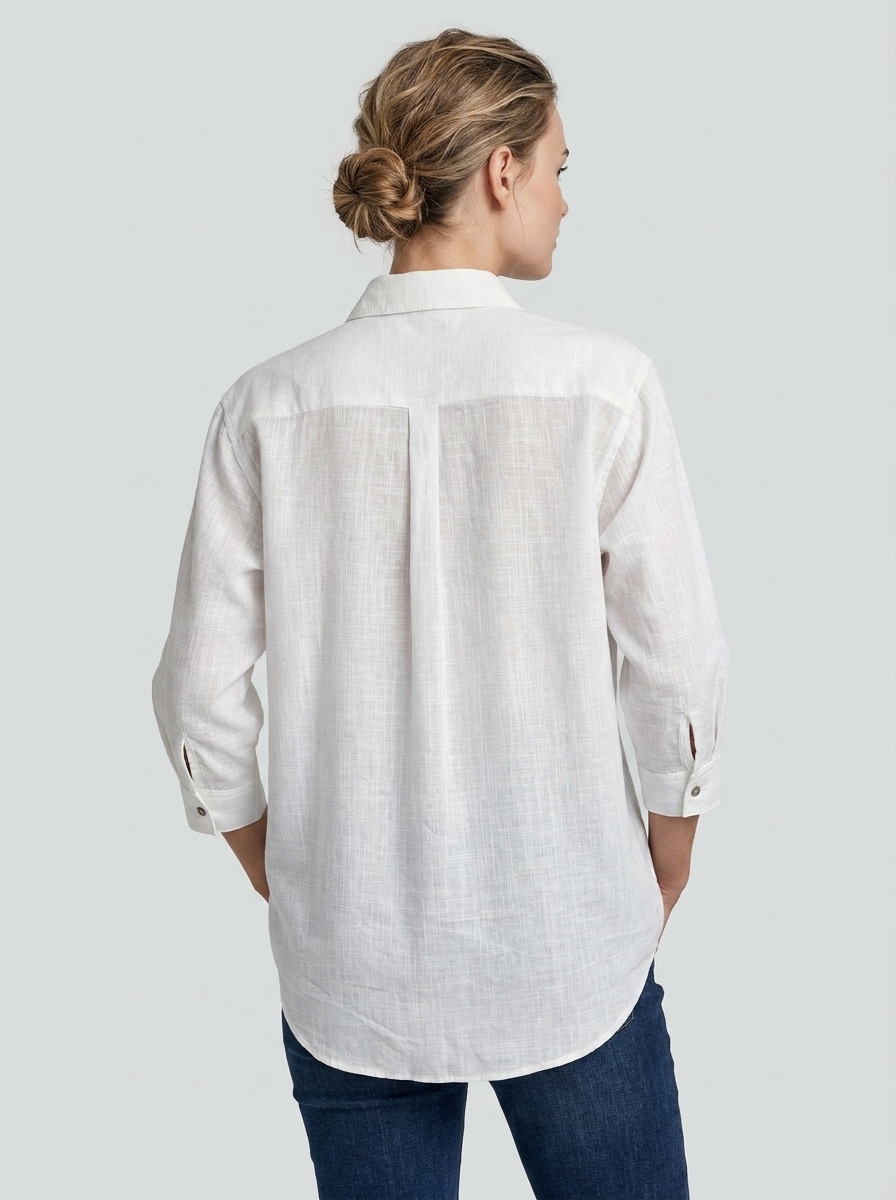 Camisa Feminina Flor de Sol manga 3/4 - vista 2