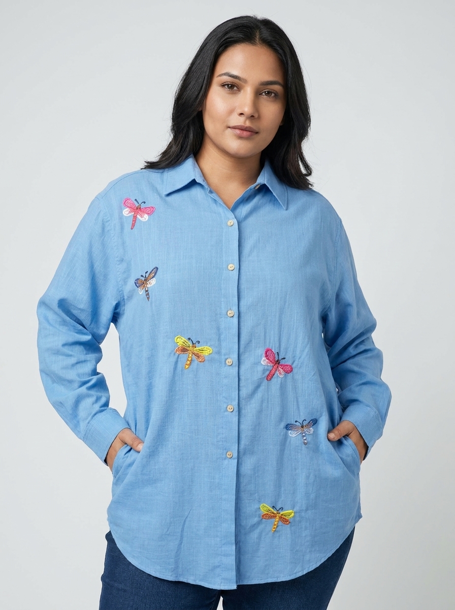 Camisa Feminina Voo Colorido