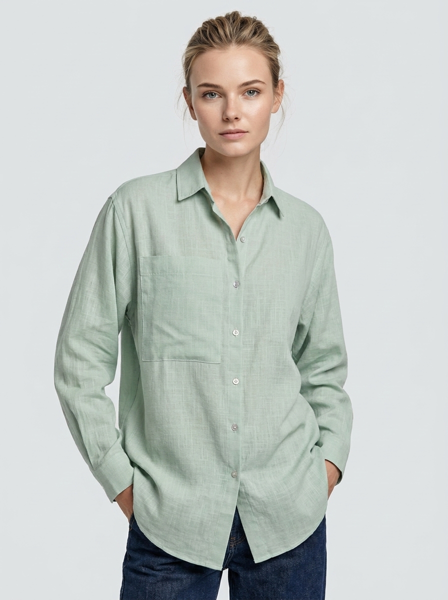 Camisa Feminina Verde Tropical