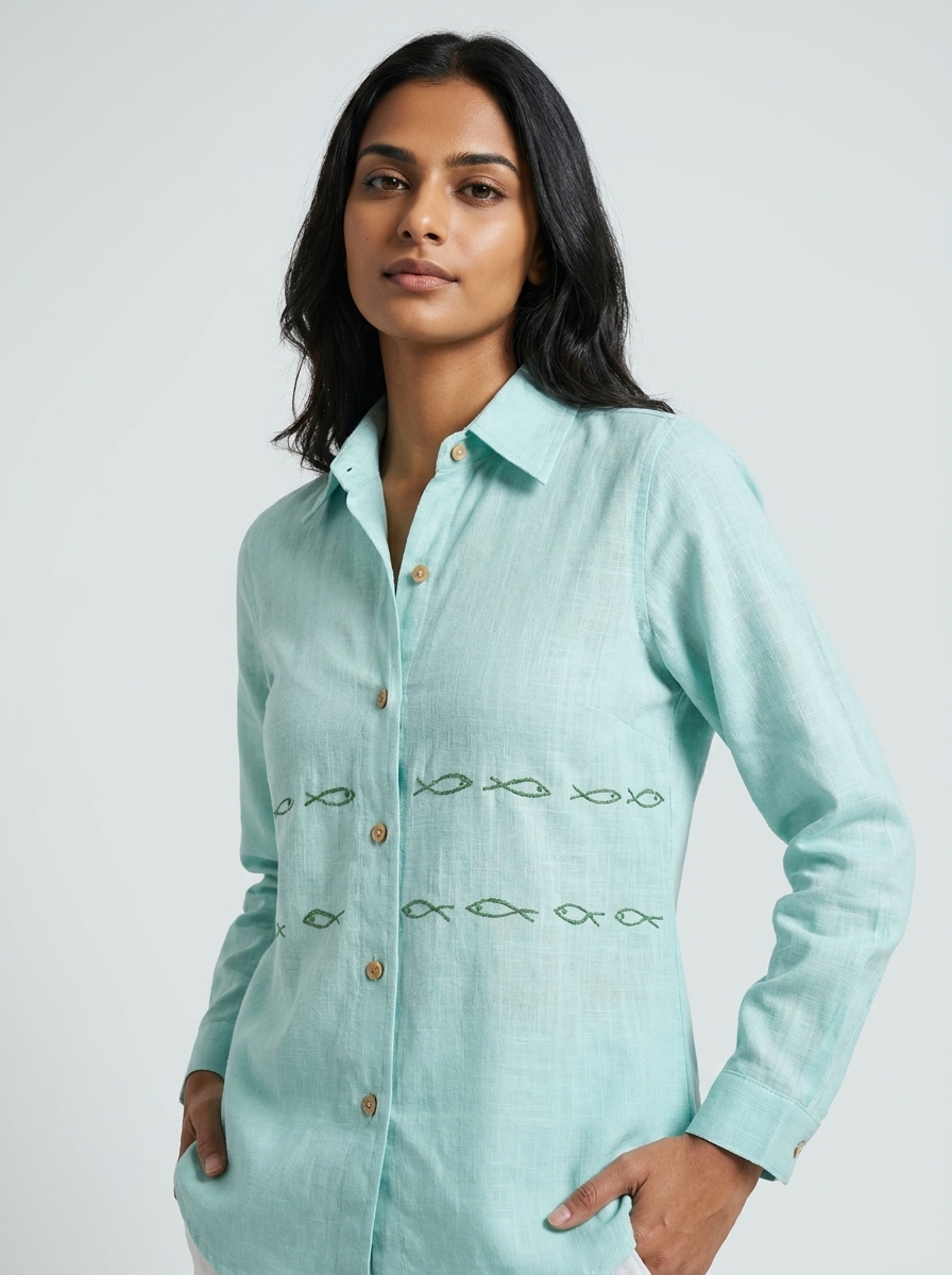 Camisa Feminina Mar em Movimento