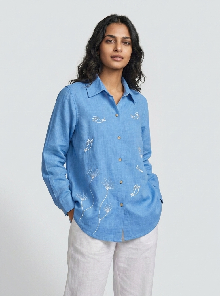 Camisa Feminina Linha ao Vento