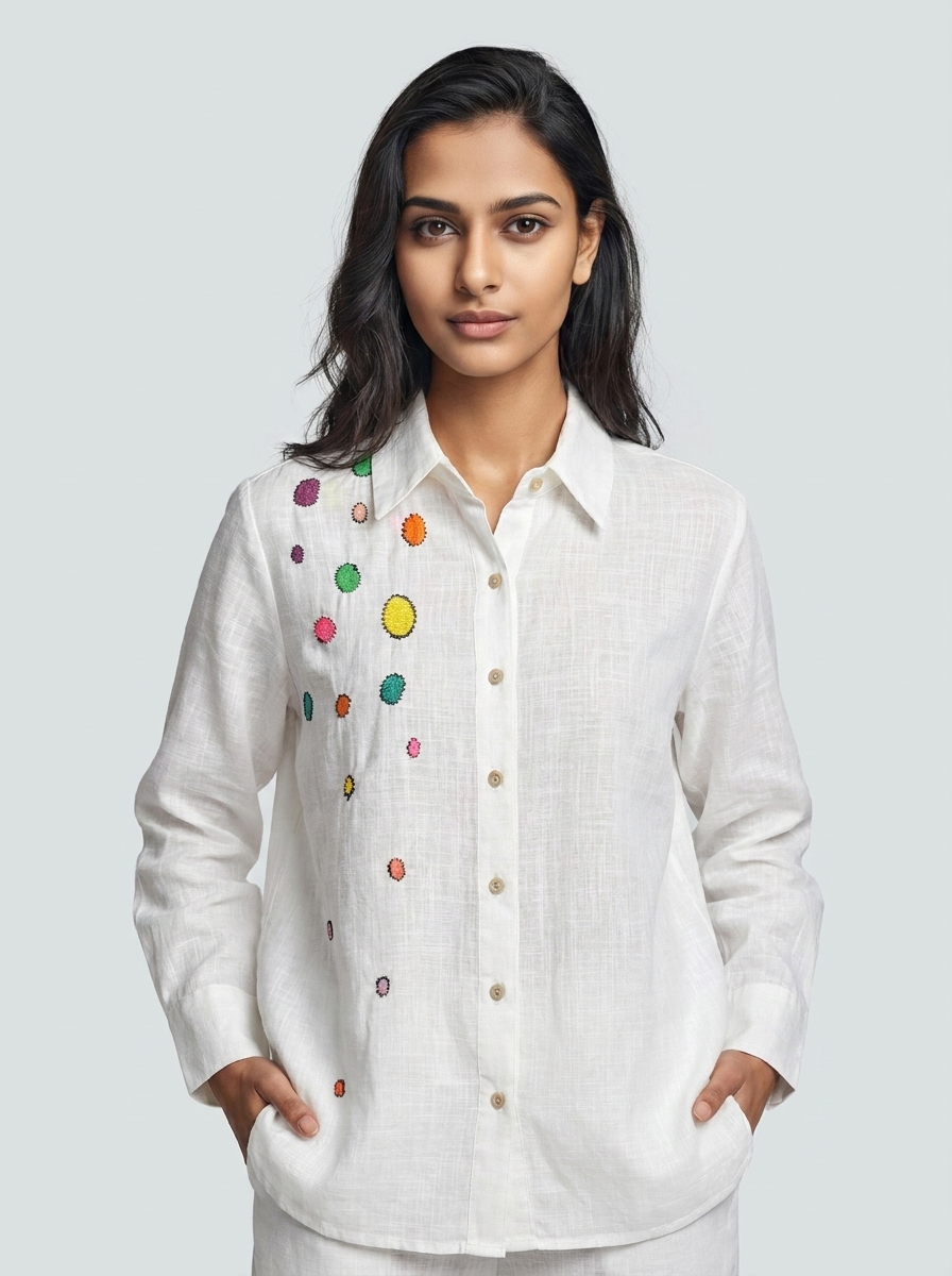 Camisa Feminina Chuva de Cor