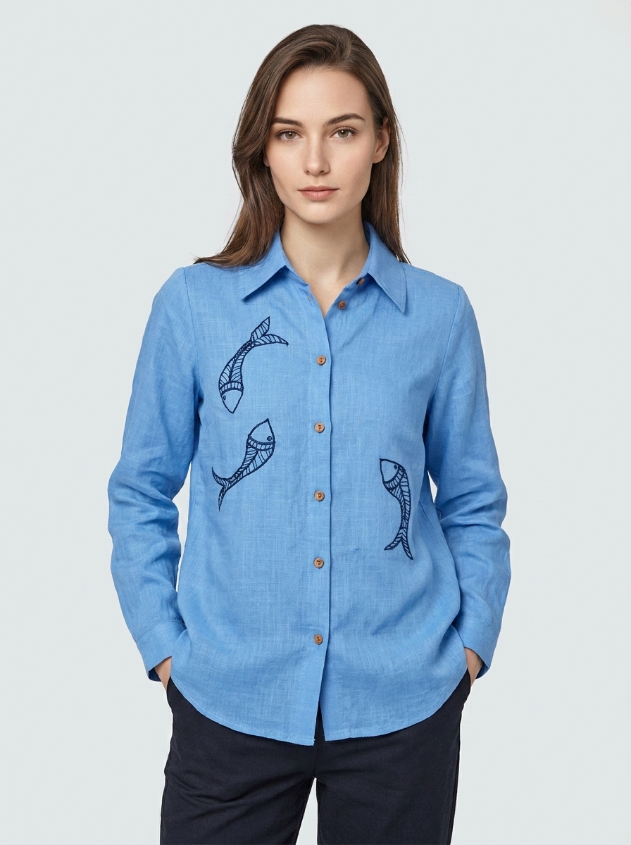 Camisa Feminina Mar de Linho