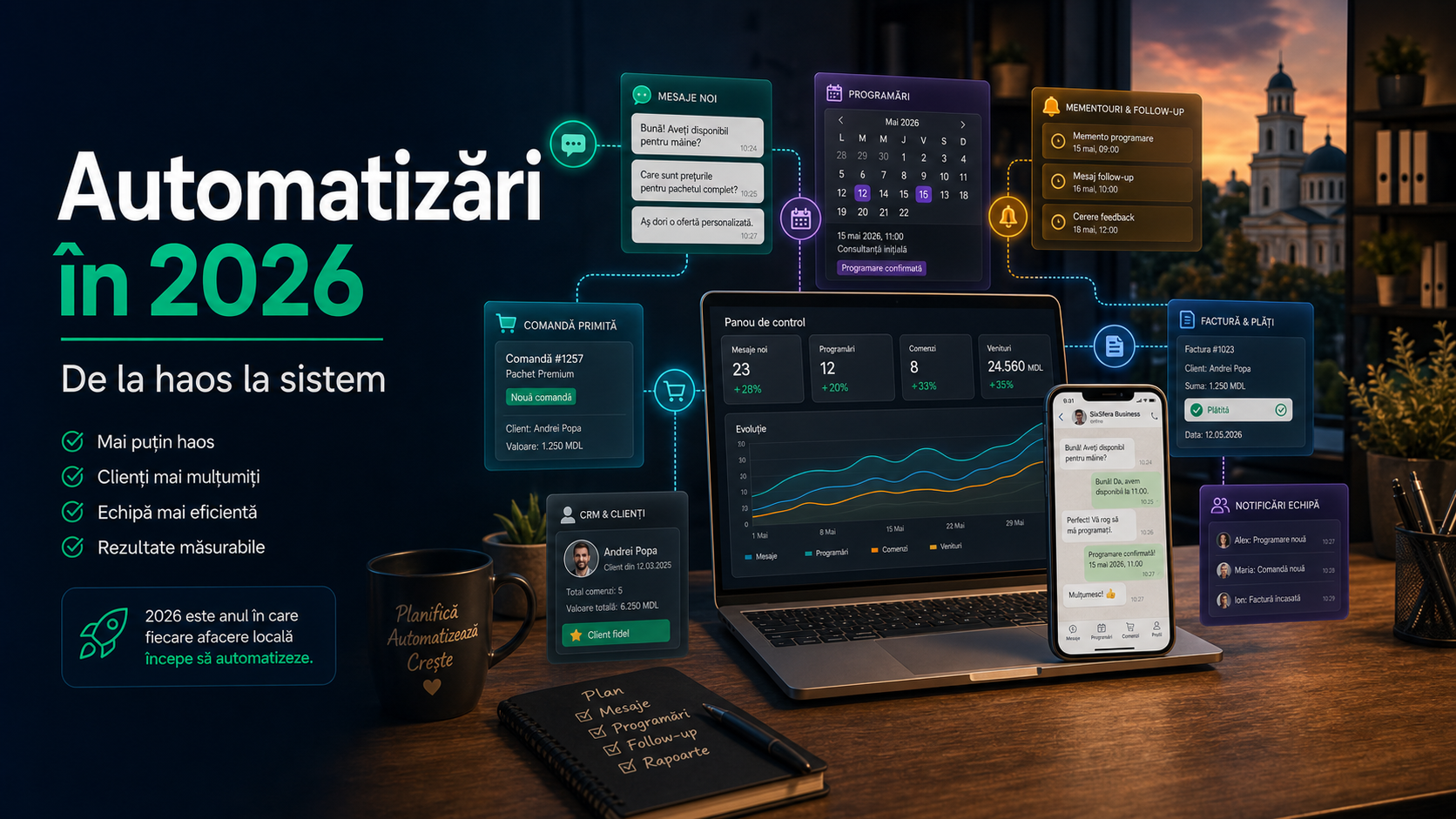 Automatizări în 2026: de ce afacerile locale vor trece de la haos la sistem