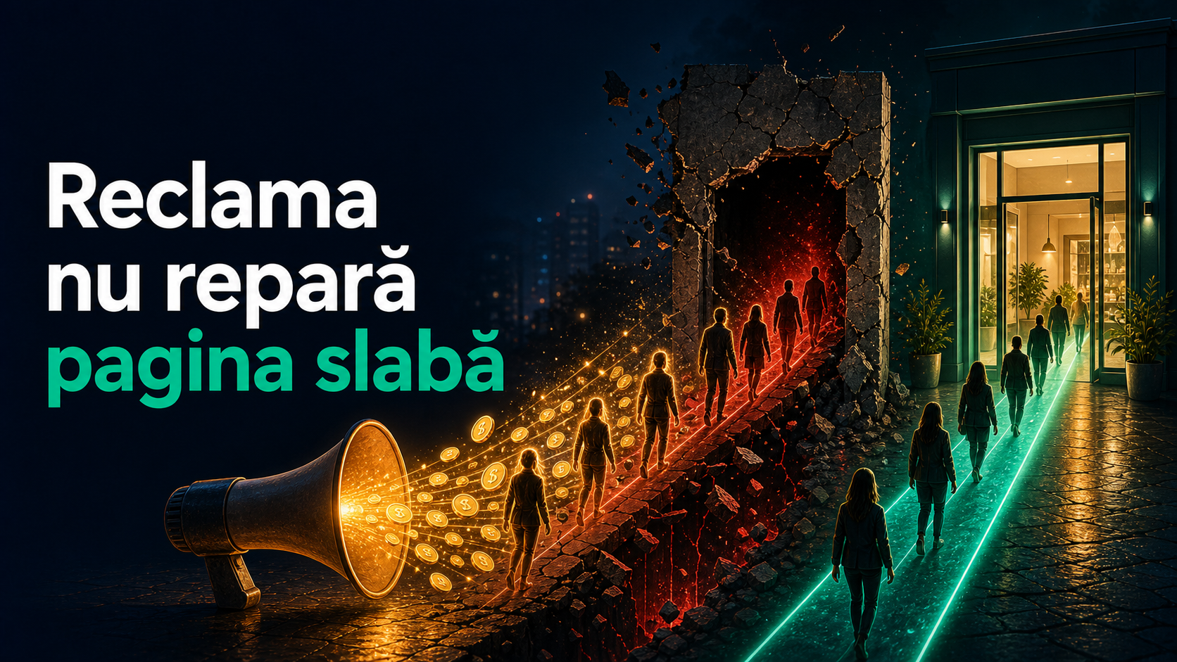 Reclama nu repară o pagină slabă: de ce plătești trafic și nu primești clienți