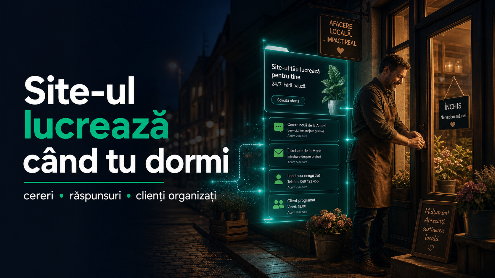 Site-ul lucrează când tu dormi: de ce un IMM are nevoie de un angajat digital