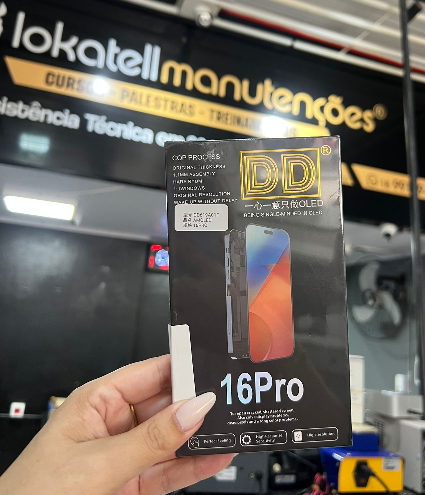 TELA IPHONE 16 PRO ( DD - SOFT OLED ) < TOK GOLD > COD - 218443