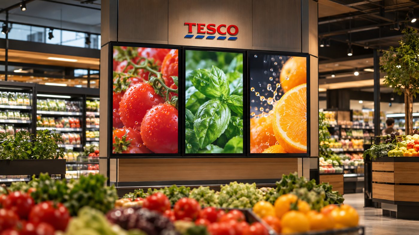 Tesco Brings Influencer Content to 3,800 In-Store Screens